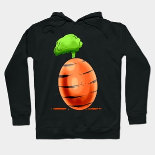 Easter Egg Painted As A Carrot. Easter Hoodie